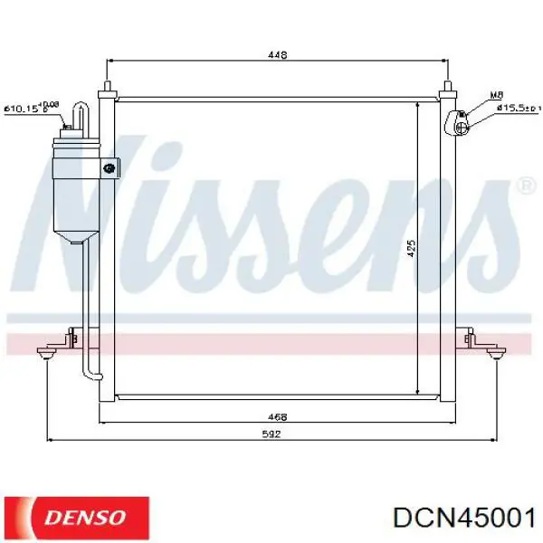 DCN45001 Denso Конденсатор