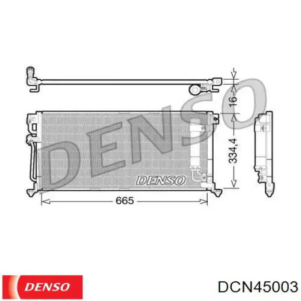 DCN45003 Denso Конденсатор