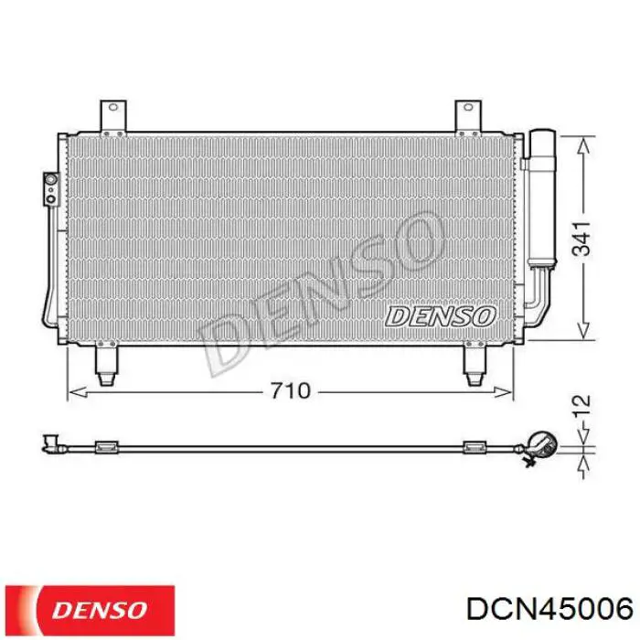 Конденсатор кондиціонера Denso DCN45006 ціна, від 77.23 USD