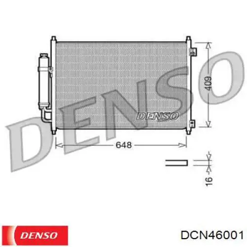 Конденсатор кондиціонера Denso DCN46001 ціна, від 69.14 USD