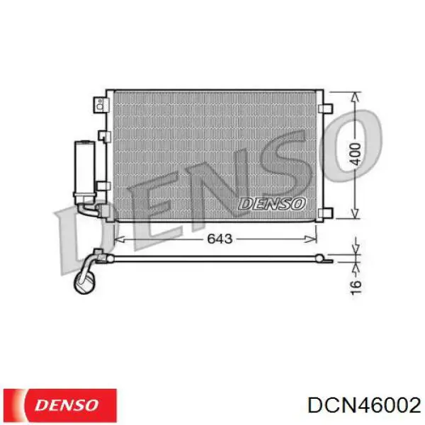 Радіатор кондиціонера DCN46002 Denso