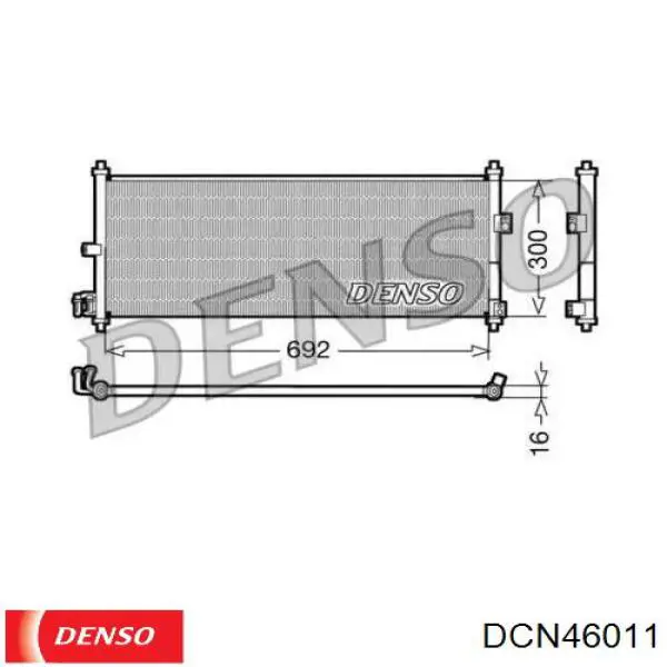 Радіатор кондиціонера DCN46011 Denso
