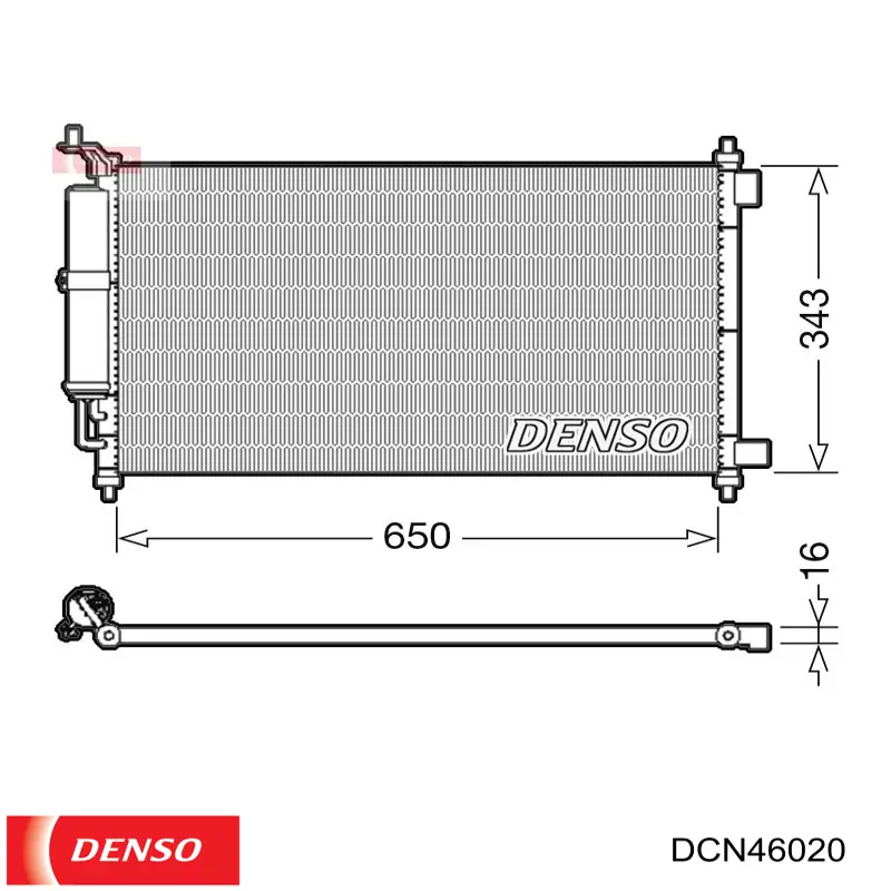 DCN46020 Denso Конденсатор