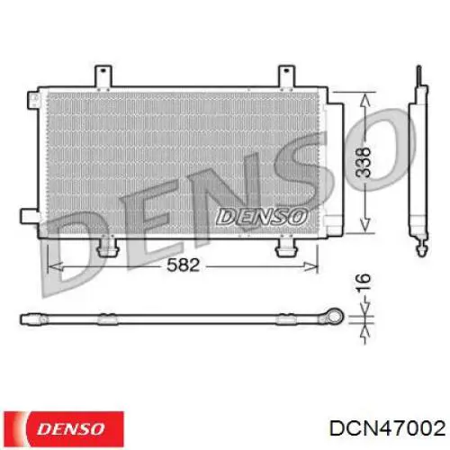 Конденсатор кондиціонера Denso DCN47002 ціна, від 78.78 USD