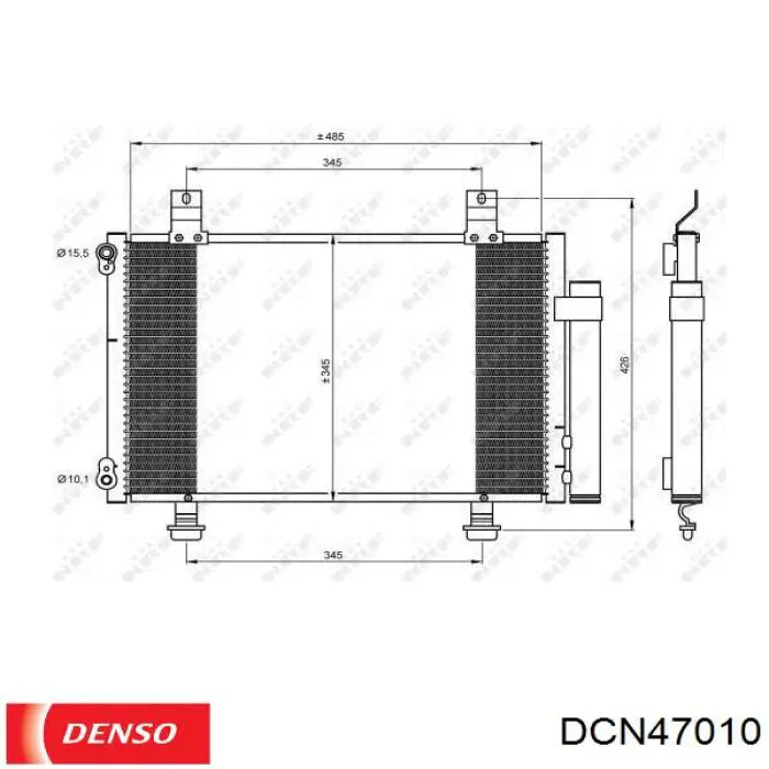 DCN47010 Denso Конденсатор