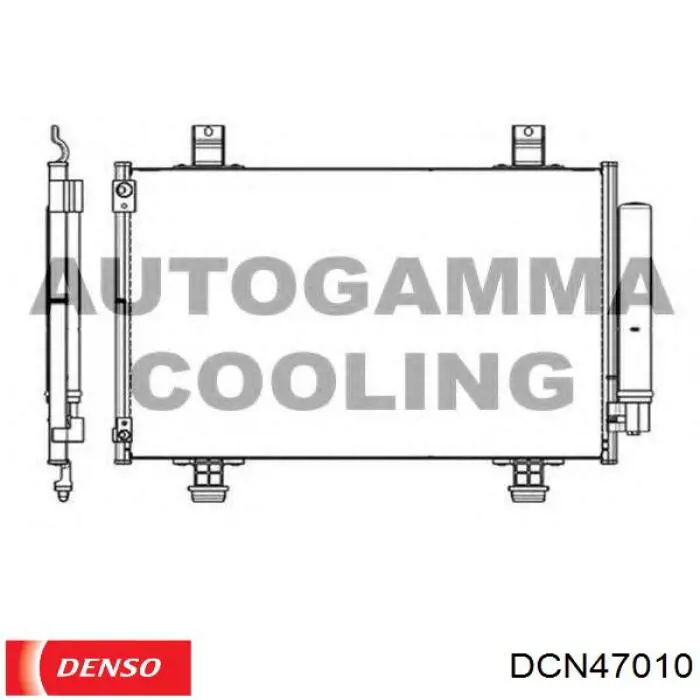 Конденсатор кондиціонера Denso DCN47010 ціна, від 74.21 USD