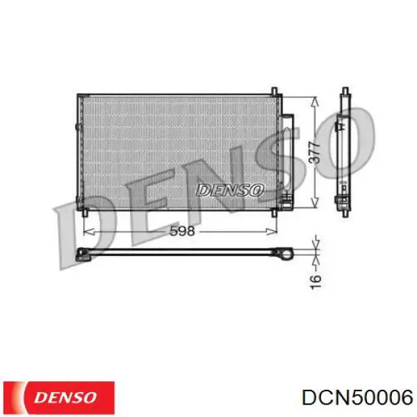 Конденсатор кондиціонера Denso DCN50006 ціна, від 67.89 USD