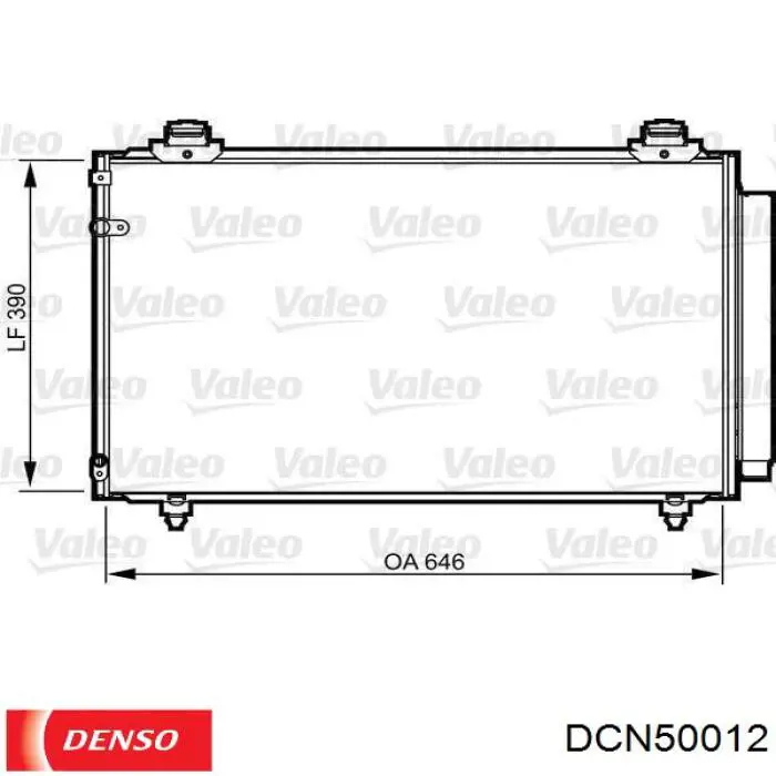 Конденсатор кондиціонера Denso DCN50012 ціна, від 77.09 USD