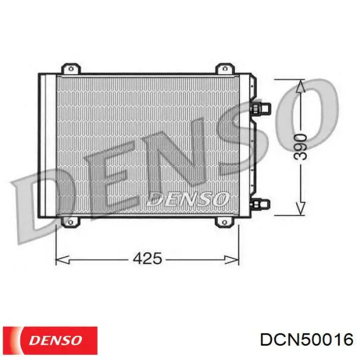 DCN50016 Denso радіатор кондиціонера