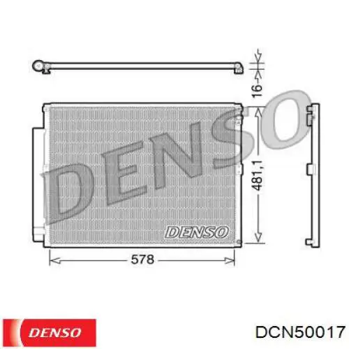 Конденсатор кондиціонера Denso DCN50017 ціна, від 80.17 USD