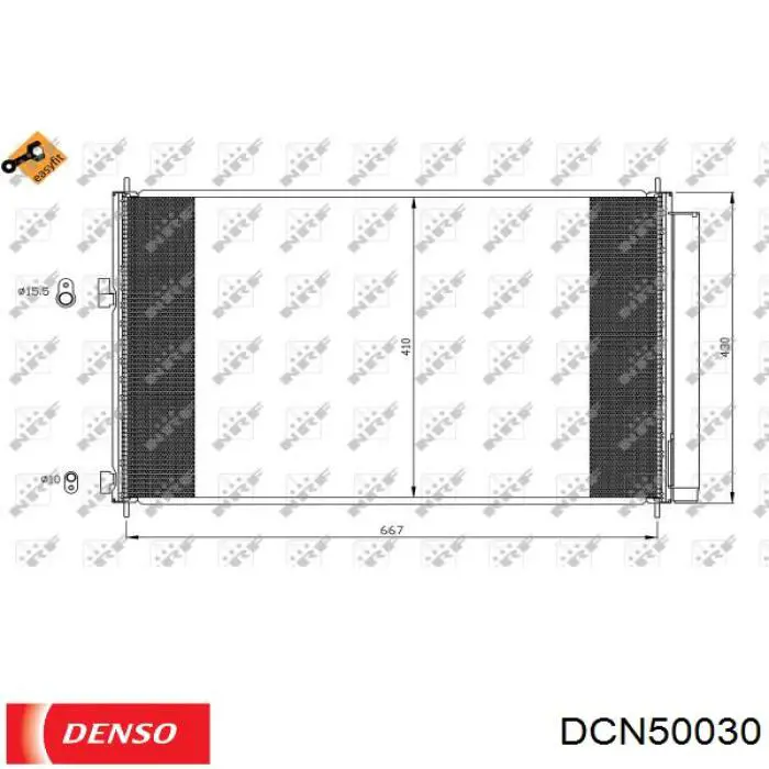 Конденсатор кондиціонера Denso DCN50030 ціна, від 71.85 USD