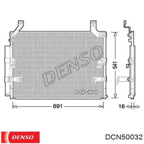 Конденсатор кондиціонера Denso DCN50032 ціна, від 146.36 USD