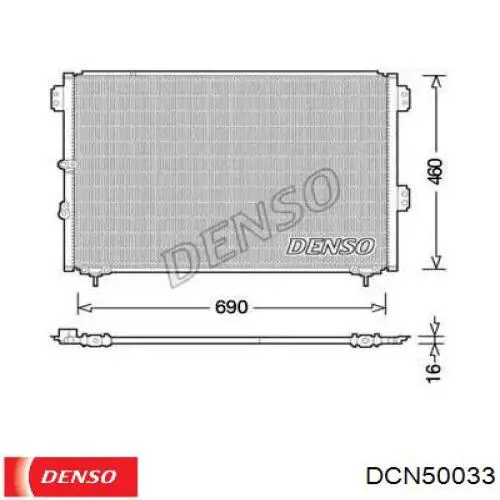 DCN50033 Denso Конденсатор