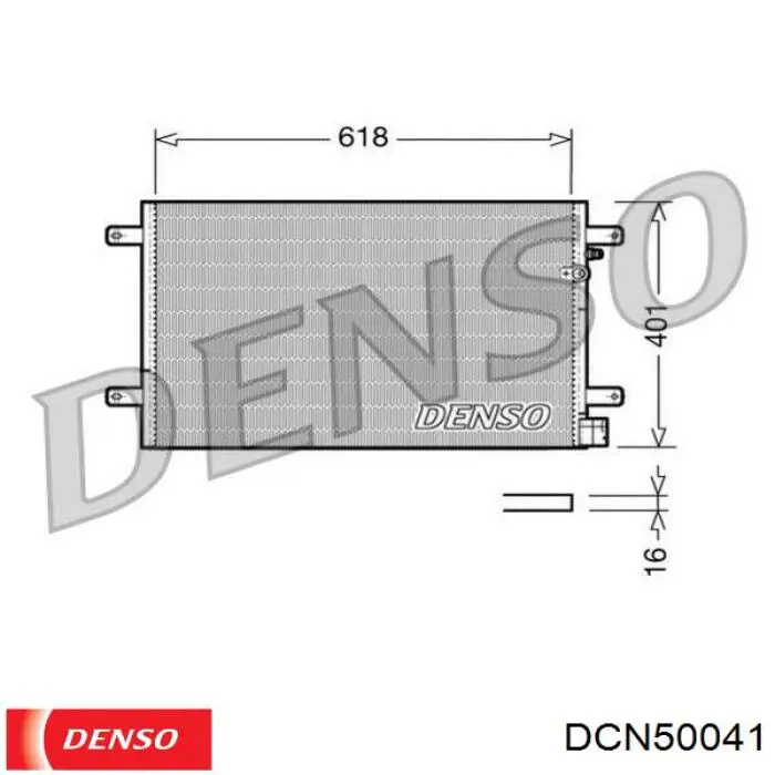 Конденсатор кондиціонера Denso DCN50041 ціна, від 81.17 USD