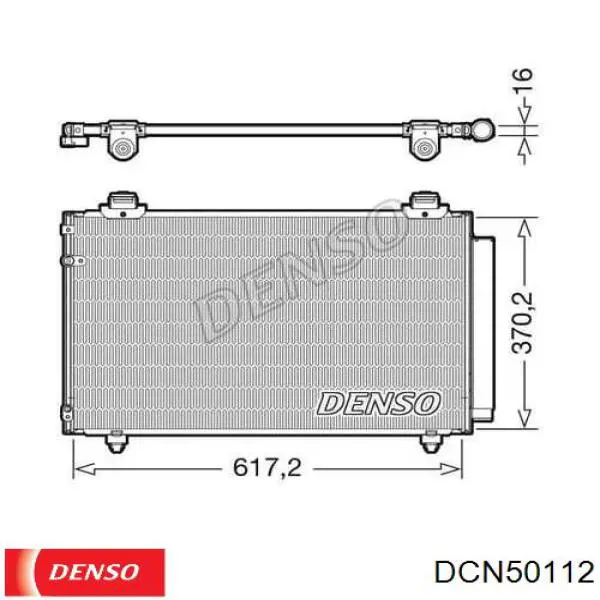 Купити DCN50112 Denso Радіатор системи охолодження кондиціонера
