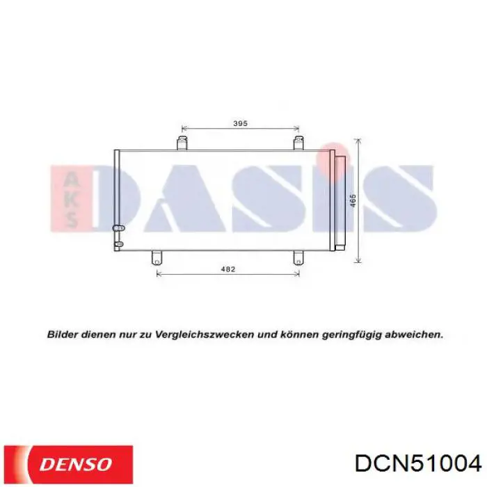 Купити DCN51004 Denso Радіатор системи охолодження кондиціонера