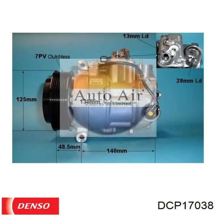 Компресор кондиціонера DCP17038 Denso
