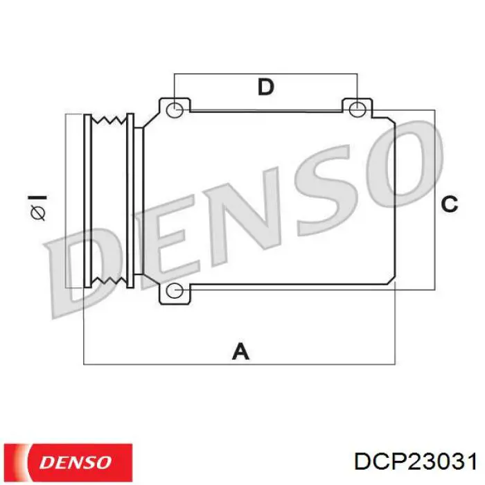 Компресор кондиціонера DCP23031 Denso
