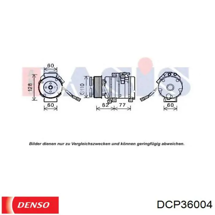 DCP36004 Denso компресор кондиціонера