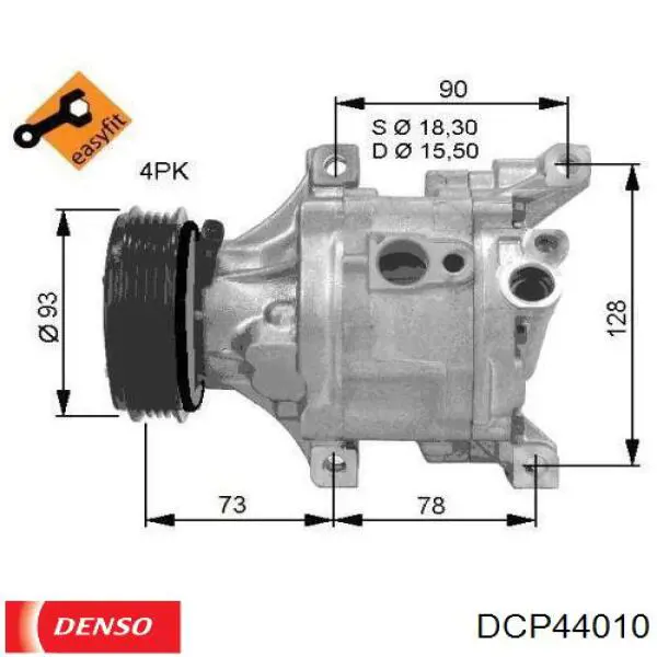 Насос кондиціонера Denso DCP44010