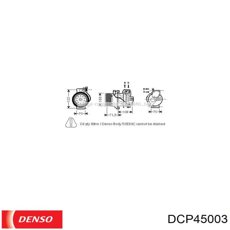 Насос кондиціонера Denso DCP45003