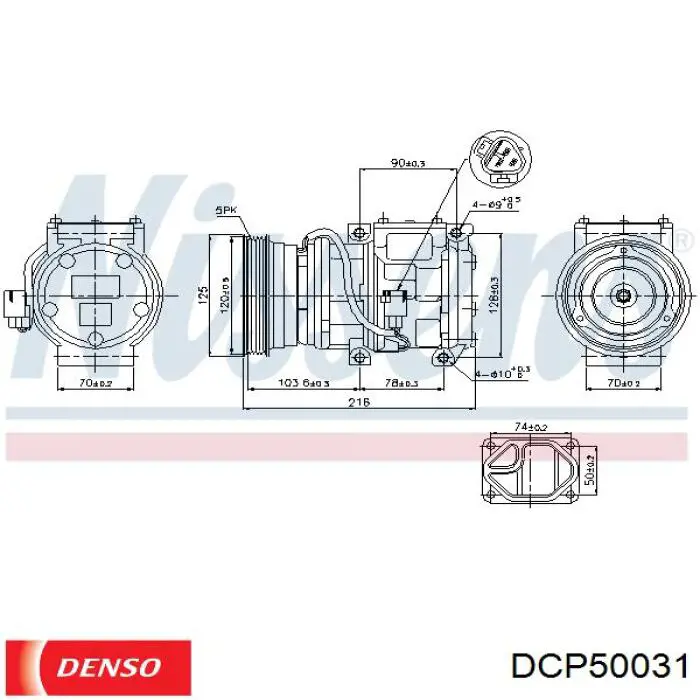 Купити DCP50031 Denso Компресор кліматичної установки
