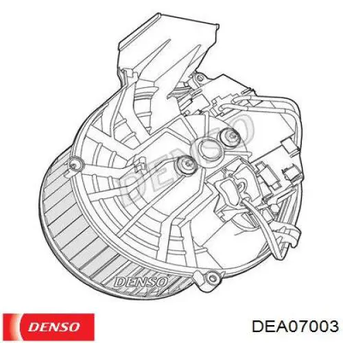 Двигун вентилятора пічки (обігрівача салону) Denso DEA07003 ціна, від 132.20 USD