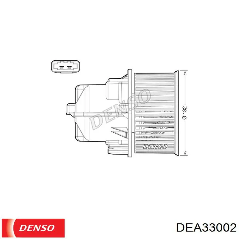Купити DEA33002 Denso Електродвигуни (електродвигун обігрівача) або розетка причепа штепсельная