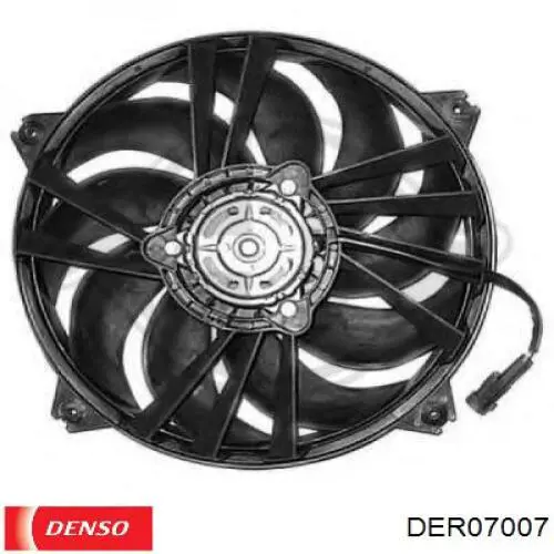 DER07007 Denso електровентилятор охолодження в зборі (двигун + крильчатка)