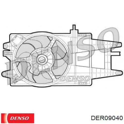 Дифузор радіатора охолодження, в зборі з двигуном і крильчаткою Denso DER09040 ціна, від 74.77 USD