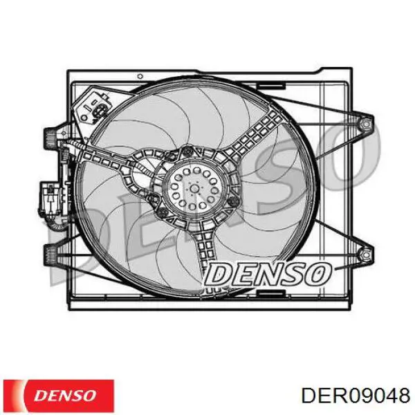 DER09048 Denso Дифузор радіатора охолодження, в зборі з мотором і крильчаткою