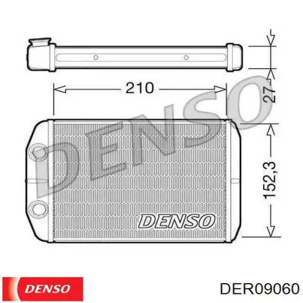 Вентилятор охолодження Denso DER09060