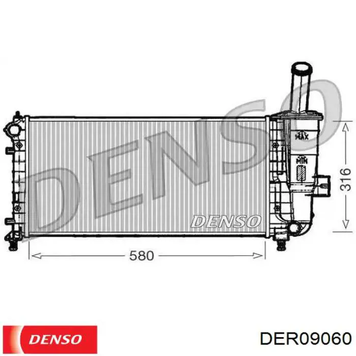 DER09060 Denso Електровентилятор радіатора