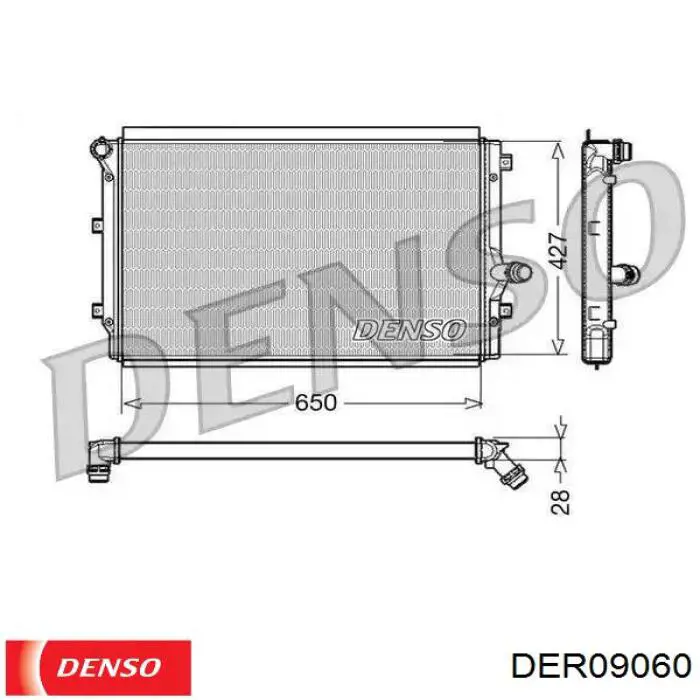 Купити DER09060 Denso Електровентилятор охолодження в зборі (двигун + крильчатка)