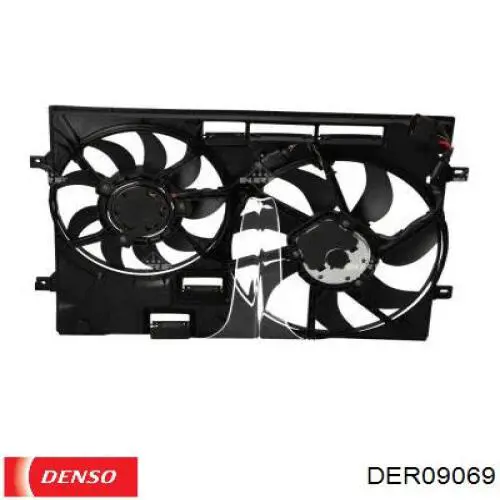 Дифузор радіатора охолодження, в зборі з двигуном і крильчаткою Denso DER09069 ціна, від 129.57 USD