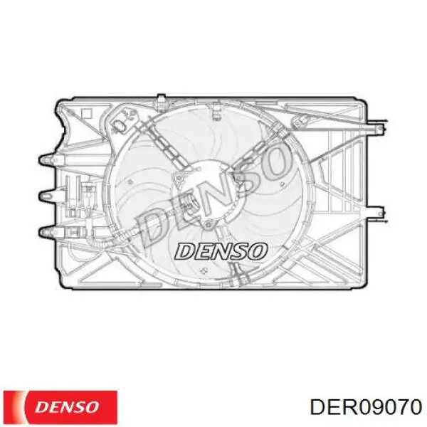 Купити 51887951 Fiat/Alfa/Lancia Дифузор радіатора охолодження, в зборі з двигуном і крильчаткою