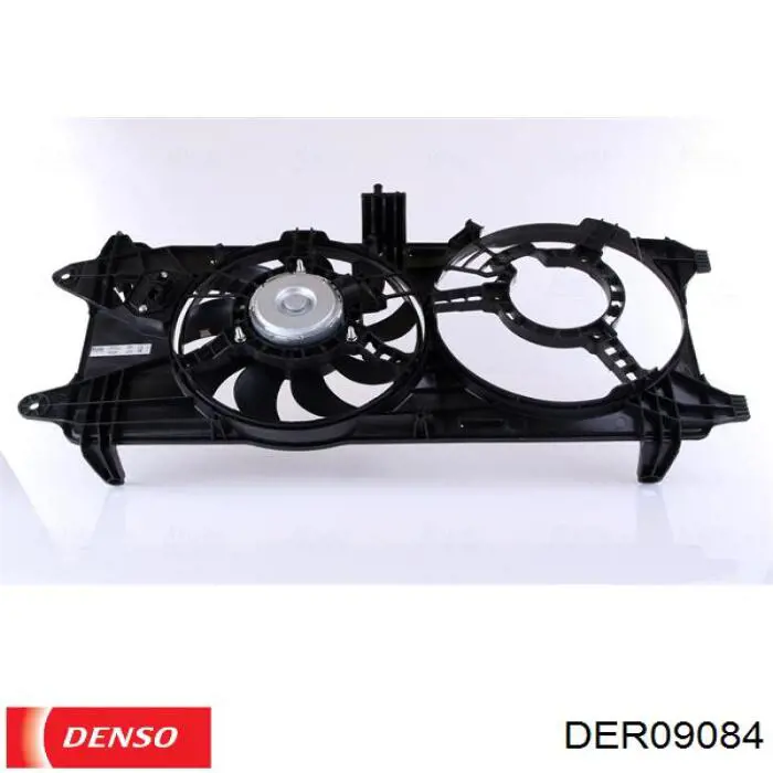 Купити DER09084 Denso Дифузор радіатора охолодження, в зборі з двигуном і крильчаткою