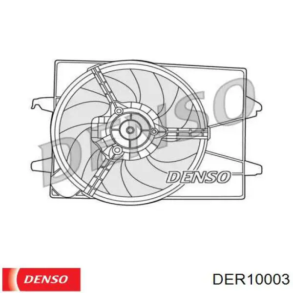 Дифузор радіатора охолодження, в зборі з двигуном і крильчаткою Denso DER10003 ціна, від 84.25 USD