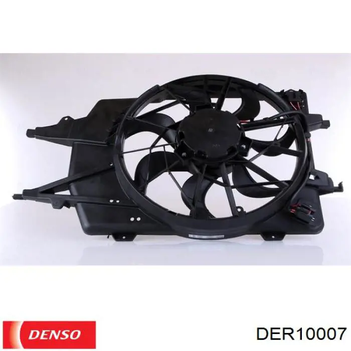 DER10007 Denso дифузор радіатора охолодження, в зборі з двигуном і крильчаткою