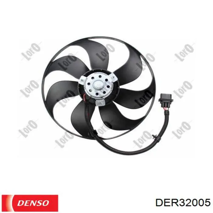 Купити DER32005 Denso Електровентилятор охолодження в зборі (двигун + крильчатка)