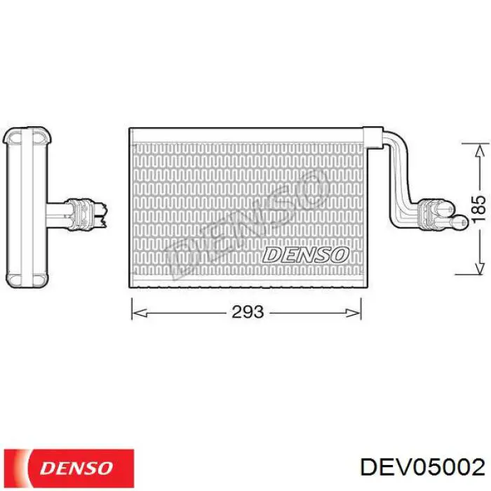 Купити DEV05002 Denso Радіатор опалювача салону