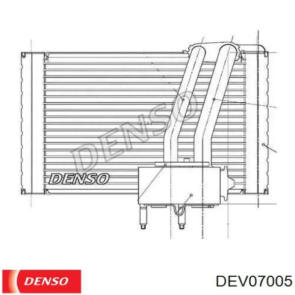 Випаровувач кондиціонера Denso DEV07005 ціна, від 119.41 USD