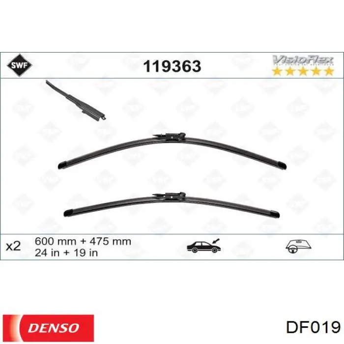 Купити DF019 Denso Безконтактні двірники