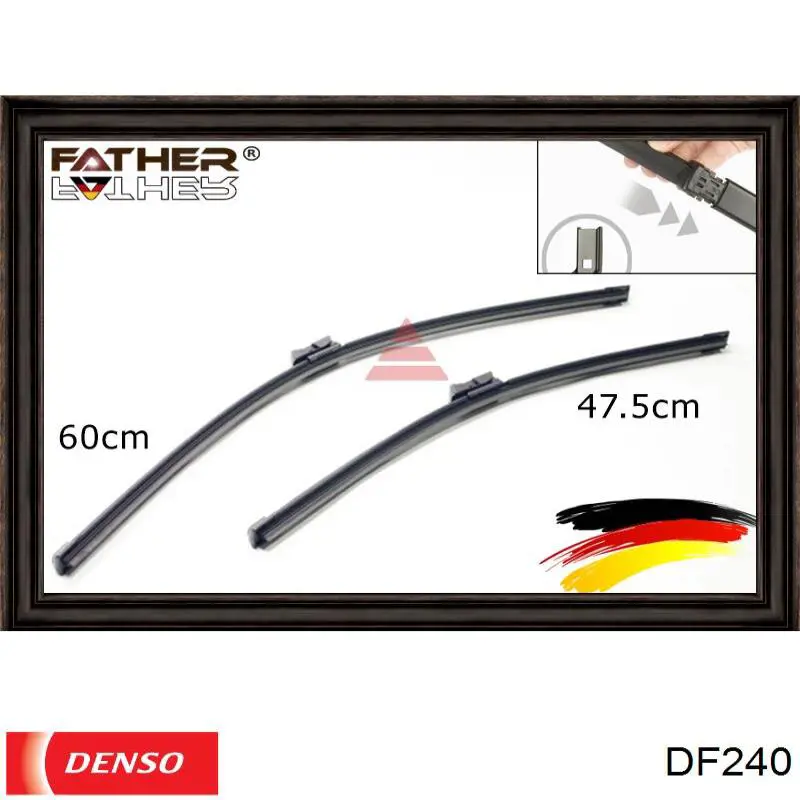 Щітка-двірник лобового скла, комплект з 2-х шт. Denso DF240 ціна, від 32.67 USD