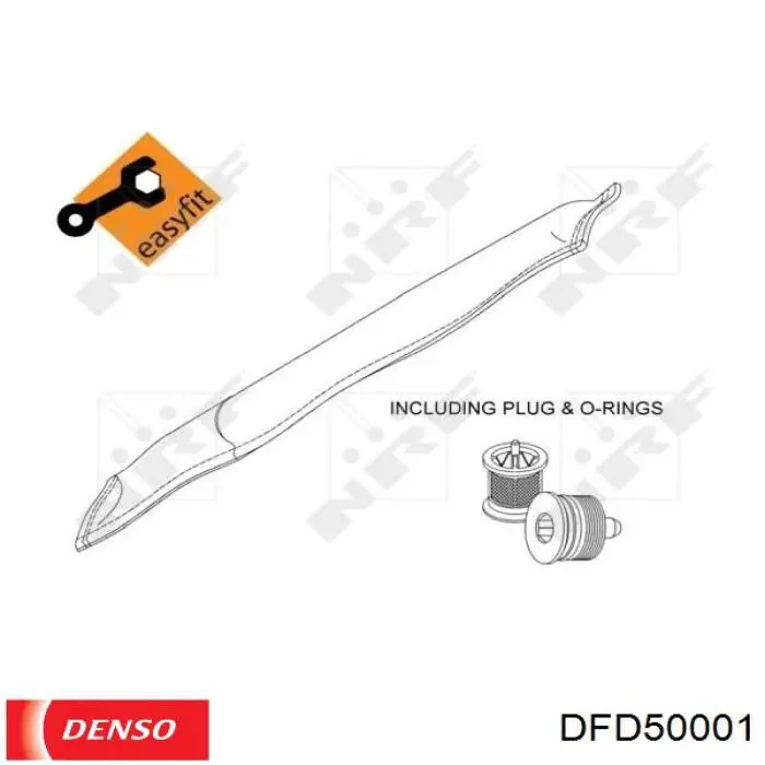 Ресивер-осушувач кондиціонера DFD50001 Denso