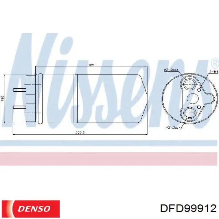 Ресивер-осушувач кондиціонера Denso DFD99912 ціна, від 20.35 USD