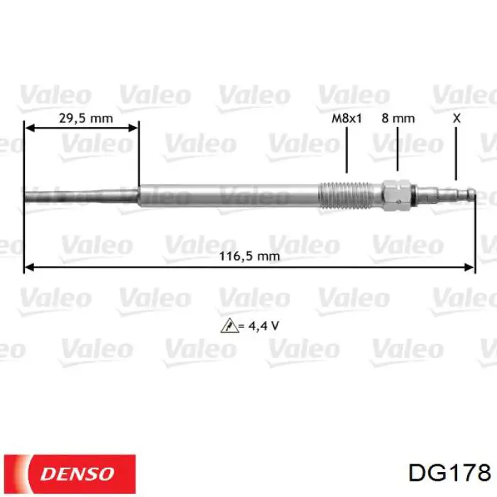 DG178 Denso Свічки розжарювання
