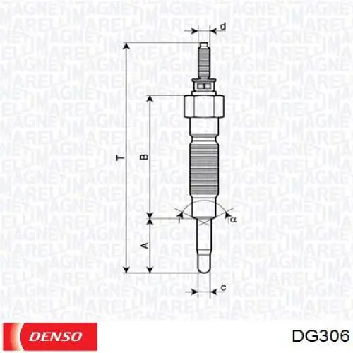 Купити DG306 Denso Свічка накалу