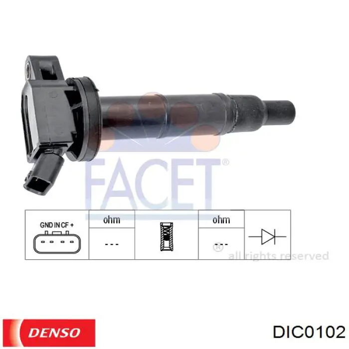 Купити DIC0102 Denso Котушка запалювання