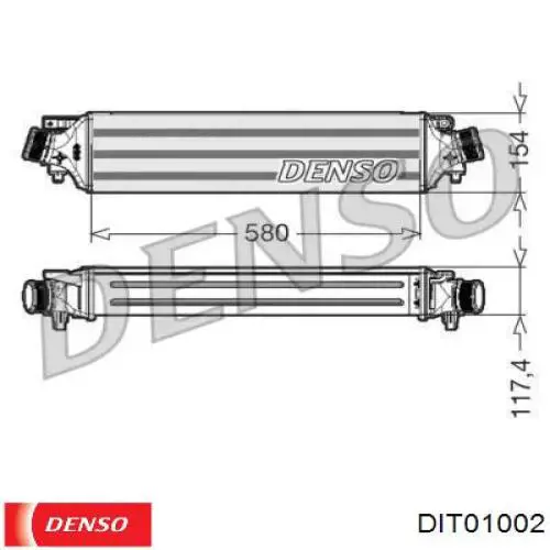 Інтеркулер DIT01006 Denso
